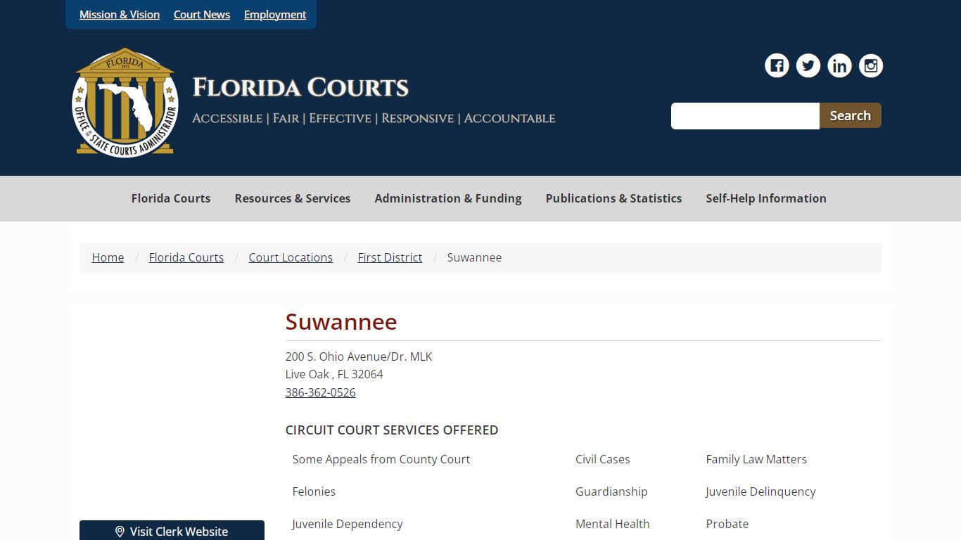 Suwannee - Florida Courts